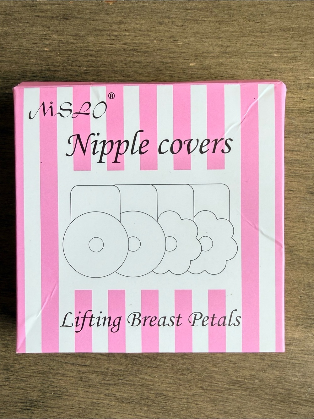 MSLO Reusable Self-Adhesive Silicone Nipple Cover - 2 Pair (Pedal & Round) Cocoa